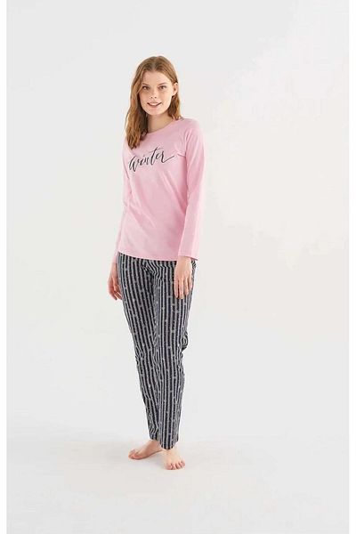 Mod Collection Mod 3794 Snowflake Patterned Pajama Set