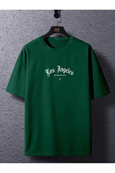 MOONBULL Ανδρικό μπλουζάκι Los Angeles Good Things Back με στάμπα Oversize