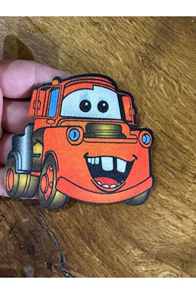 Gönülden Tasarım 9X9 CM FIER DE FIERDĂ STICKING LIGHTNING MCQUEEN CAR ARMA Roșu