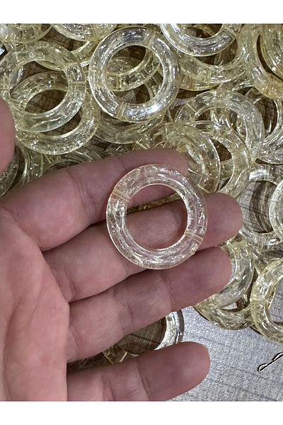 Gönülden Tasarım 2CM 10 ΤΕΜ ΔΙΑΦΑΝΗ ΚΙΤΡΙΝΗ ΠΛΑΣΤΙΚΗ ΤΣΑΝΤΑ ΚΟΣΜΗΜΑΤΑ ΡΟΥΧΑ ΑΞΕΣΟΥΑΡ ΧΟΜΠΙ