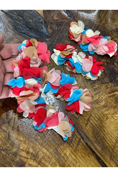 Gönülden Tasarım 12X5 CM 5 ADET FIRFIRLI RENKLİ ARMA YAMA DİKİŞ HOBİ APLİKE