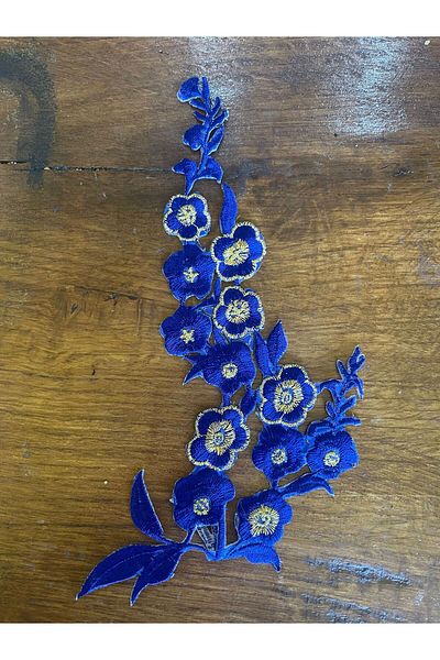 Gönülden Tasarım 25X14 CM FERĂȘIȚĂ BORDURIȚĂ BORDURIȚĂ BAHAAR DALI FLORE APPLICATĂ ARMĂ PATCH CUSUT Mov