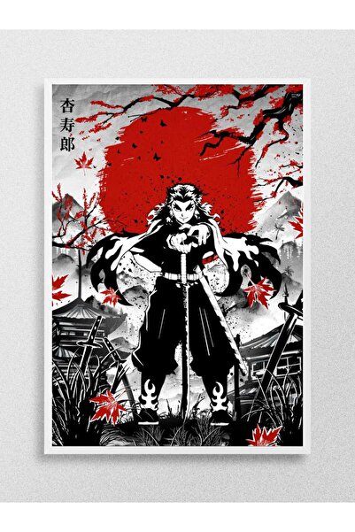 Mudi Store Rengoku Demon Slayer Anime Poster Çerçevesiz Yüksek Kalite Anime D...