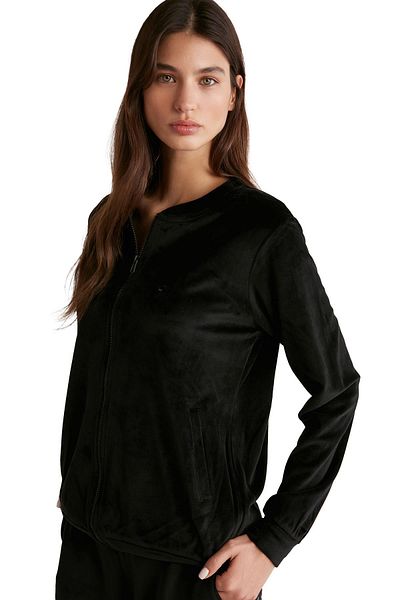 Catherine's Women's Comfort Mood Long Sleeve Black Pajamas Set