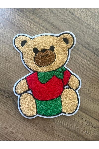 Gönülden Tasarım 18x15 Cm Țesut Urs Colorat Applique Armă Patch Accesoriu Hobby Cusut