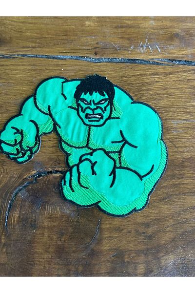 Gönülden Tasarım 12x15 cm care se lipsește cu fierul de călcat Hulk Relief Broderie Broderie Armaa Patch Cusut Hobby