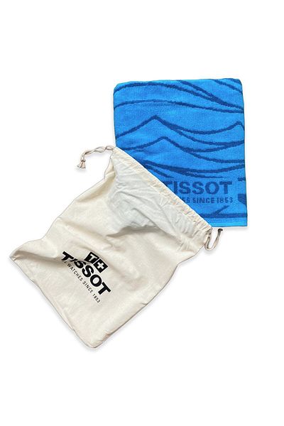 CottonTherapy Tissot 100x150 cm Πετσέτα θαλάσσης με τσάντα 100% βαμβάκι