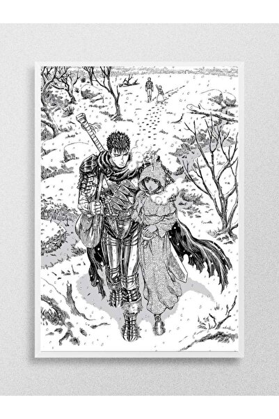 Mudi Store Berserk Guts and Casca Anime Poster Çerçevesiz Yüksek Kalite Anime...