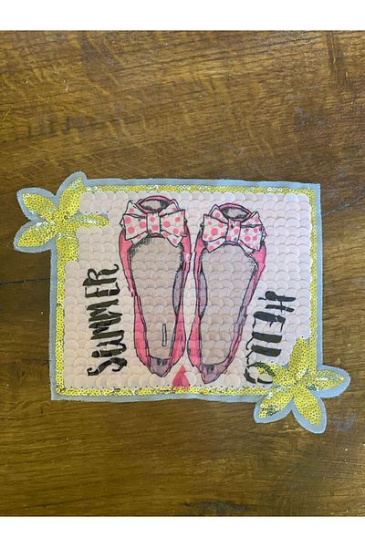 Gönülden Tasarım 22X16 CM PANTOFI CU PAILLETTES APPLIQUE ARMĂ PATCH ÎMĂRȚIRE ACCESORIUM DE CUSUT
