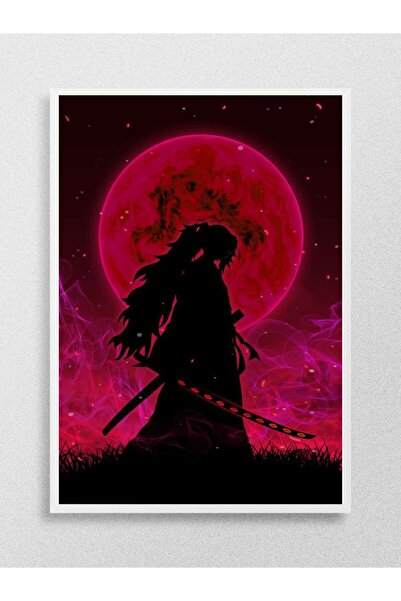 Mudi Store Kokushibo Demon Slayer Anime Poster Çerçevesiz Yüksek Kalite Anime Duvar Poster