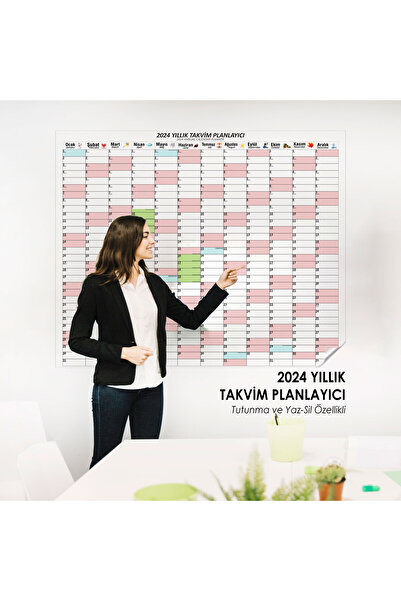 TutturX 2024 Річний планувальник 100x120 см, у комплекті ручка