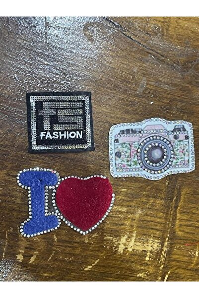 Gönülden Tasarım 7x5 cm set od 3 peglajuća aplikacije za hobi vezenje i šivać...