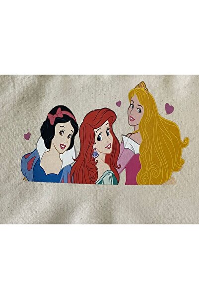 Gönülden Tasarım 17x11 Cm Iron-On Disney Princesses Applique Print T-Shirt Je...