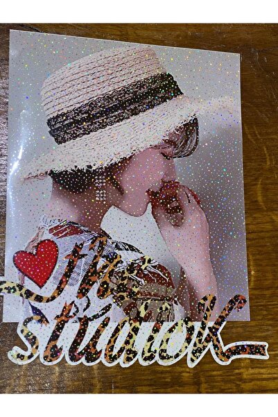 Gönülden Tasarım 23x17 cm Sjajni ženski šešir, print aplikacija, zakrpa za ka...