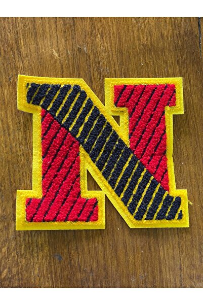 Gönülden Tasarım 13x14 cm Šareno slovo N Tkano Aplikacija Grb Šivaći Hobi Pribor