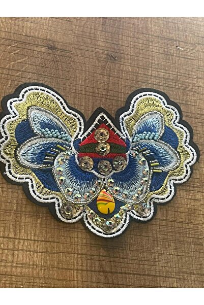 Gönülden Tasarım 15x11 εκ. Κέντημα με πέτρα Κέντημα με αστέρια Απλικέ Αξεσουά...