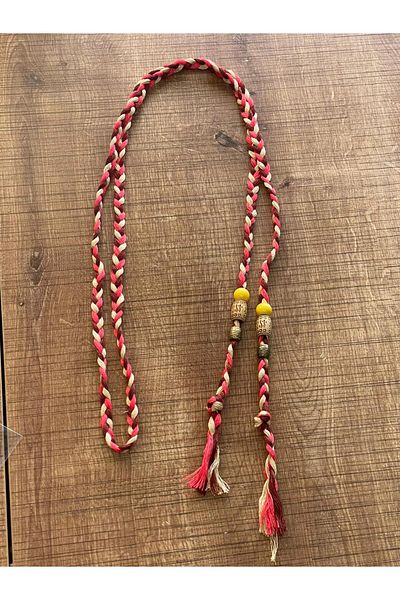 Gönülden Tasarım 150 Cm Accesoriu de îmbrăcăminte cu mărgele colorate Accesoriu pentru colier Accesoriu pentru centură