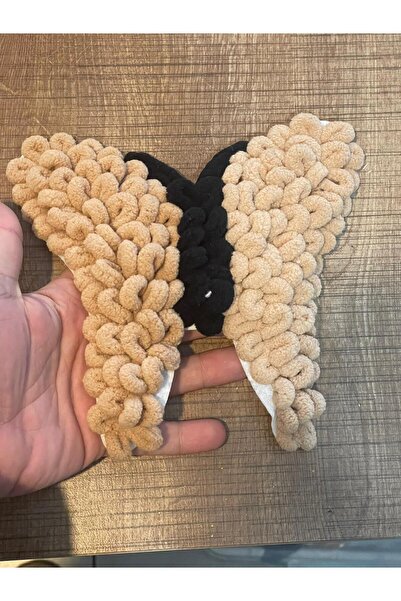 Gönülden Tasarım 17x17 cm Somot Pliš Aplikacija leptira, šivaći pribor 17x17 ...