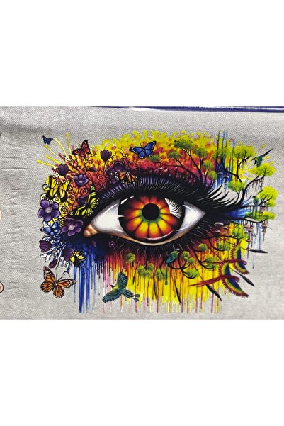 Gönülden Tasarım 11x8 cm Aplicație de ochi colorată care se lipsește cu călca...