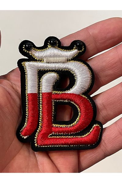 Gönülden Tasarım 7x6 Cm B Litera L Broderie Aplicație Broderie Patch