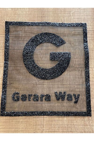 Gönülden Tasarım 22x20 Cm Tifon Negru Litera G Sclipici Aplicație Luminoasă Cusut Accesoriu de îmbrăcăminte