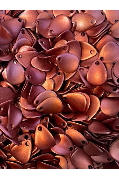 Gönülden Tasarım 1,5 Cm Culoare țiglă Metal Perlat Frunze Perforate Mărgele 1...