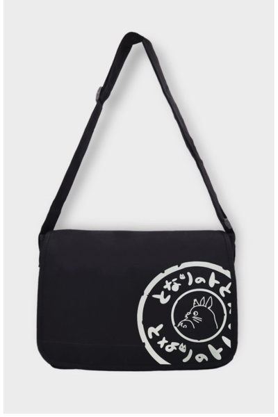 DEEFWEAR Μαύρη τσάντα Totoro Messenger