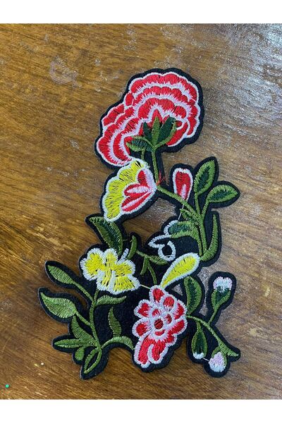 Gönülden Tasarım 17x11 cm peglajući šareni cvetni aplikativni vez za šivanje,...