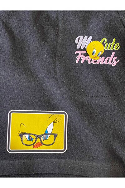 Gönülden Tasarım 12x9 cm Tricou cu imprimeu dublu Tweety Yellow Bird Imprimar...