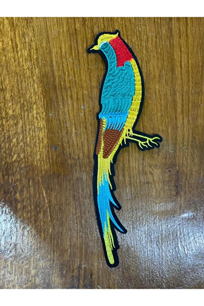Gönülden Tasarım 28x8 Cm Aplikat Papagal Colorat Aderent cu Armă Accesoriu de...