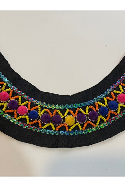 Gönülden Tasarım 27x3 Cm Design cu mărgele de piatră Accesoriu pentru guler p...