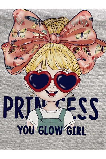 Gönülden Tasarım 23x19 Cm Tricou prințesă care se lipsește cu călcat Imprimar...