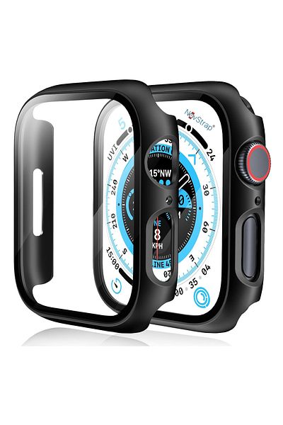 NovStrap حافظة حماية متوافقة مع شاشة Apple Watch Series 7 8 9 41 ملم لساعة Apple Watch 9 41 ملم 360