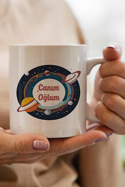 qoeuyl boutique My Dear Son Birthday Gift Printed Mug Cup