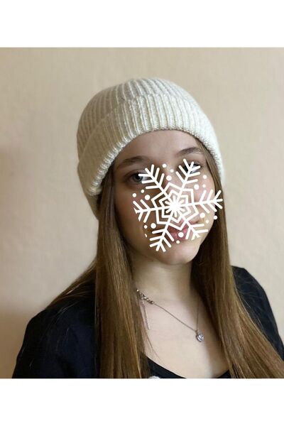 sema aksesuar قبعة شتوية نسائية صوفية سادة - قبعة - هدية عيد الحب