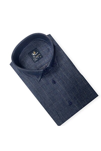 Sadık Collection Two Hands Erkek Klasik Rahat Kesim Uzun Kollu Çift Cepli Yün Gömlek 503