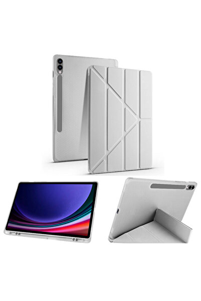 İncisoft Samsung Galaxy Tab S9 Plus / Tab S9 FE Plus Uyumlu Kılıf Kalem Bölme...