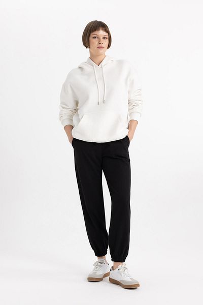 DeFacto Τυπικό μέγεθος ελαστικό πόδι μέσης Basic Straight Jogger Sweatpants U3491az24sp