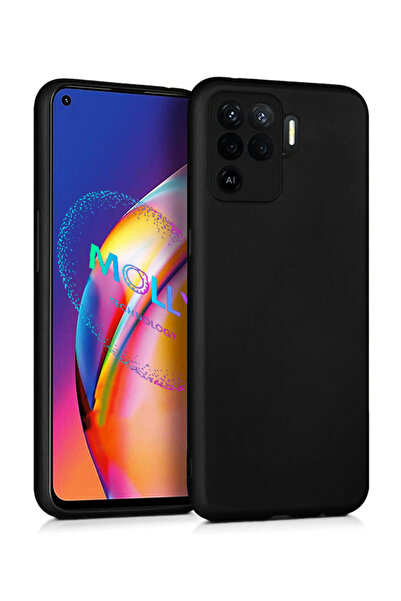 Molly Oppo Reno 5 Lite İçin Siyah Guardian Mat Silikon Kılıf