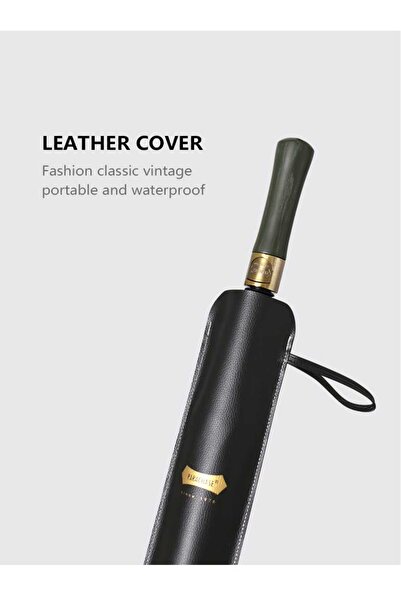 ESU ACCESSORY PARACHASE DERİ KILIF BASTON ŞEMSİYE