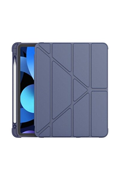 MOBAX Apple Ipad Air 2 9.7" Uyumlu Kılıf Kalem Bölmeli Trifolding Silikon A15...