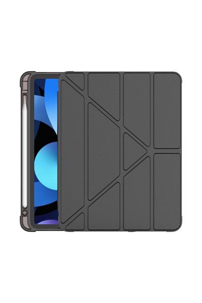 MOBAX Apple Ipad Air 2 9.7" Compatible Case Trifolding Silicone with Pen Compartment A1566 A1567