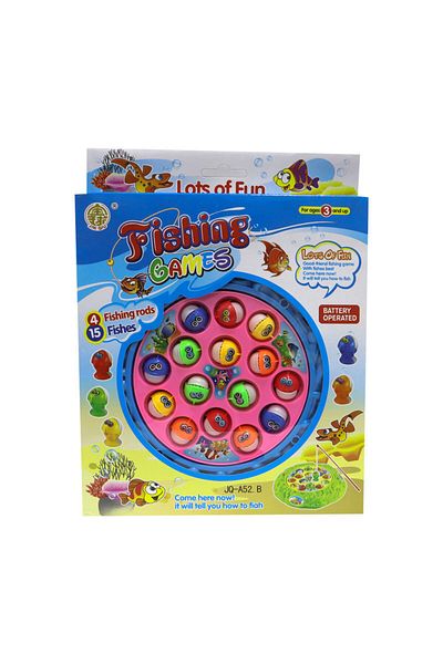 MEGA Pink Fishing Game with 4 Fishing Rods