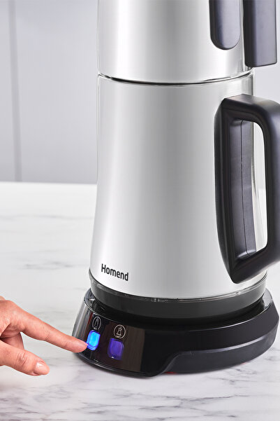 HOMEND Royaltea Elegant 1776h Parlak Inox Çay Makinesi