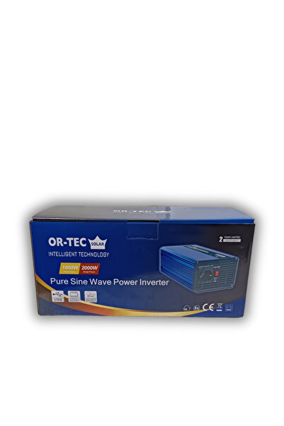 ORTEC OR-TEC Solar 12 Volt 1000 Watt Tam Sinüs İnverter