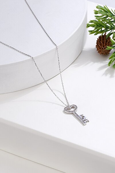 MySilvers Kalbin Anahtarı Gümüş Kolye