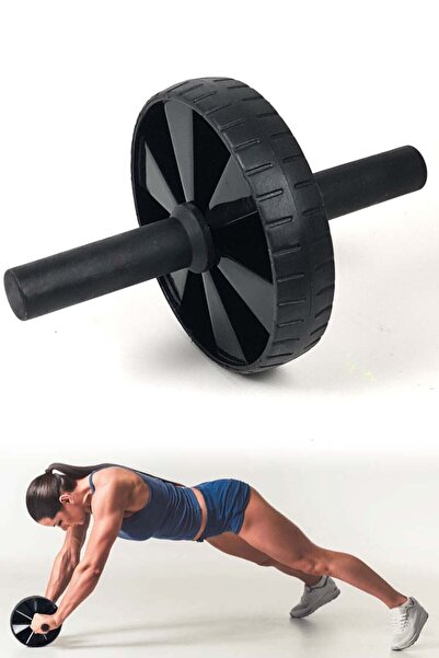 Clifton Ab Wheel Roller Mekik Egzersiz Tekerleği 180x40mm Siyah Ga048