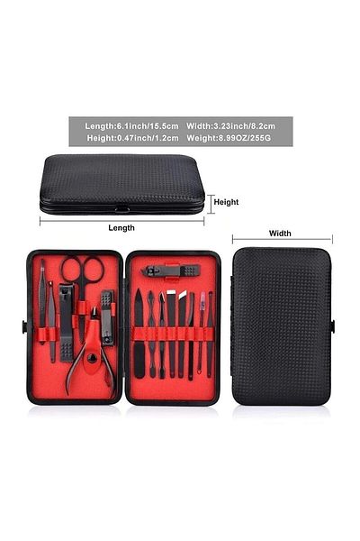 Performist 17 Piece Manicure Pedicure Set - Multifunctional