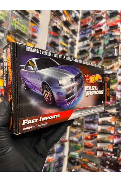 HOT WHEELS Fast Imports (Fast and Furıous) 5’li set 1.64 ölçek