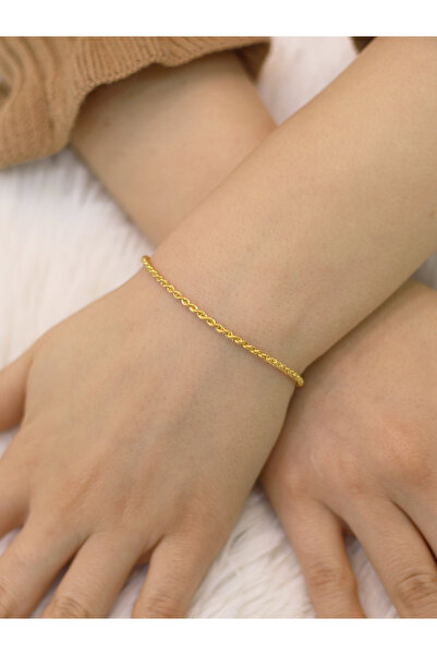 Zeynepli gold & jewelry 4 Mikron Halat Burgu Bileklik